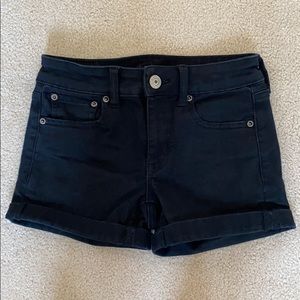 American Eagle Outfitters black jean shorts
